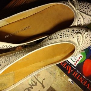 Studded flat shoes made in Italy